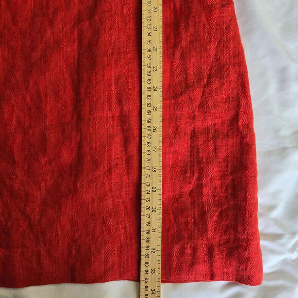 PENDLETON Lora Linen Shift Dress in Cayenne 10 Petite - Picture 12 of 12